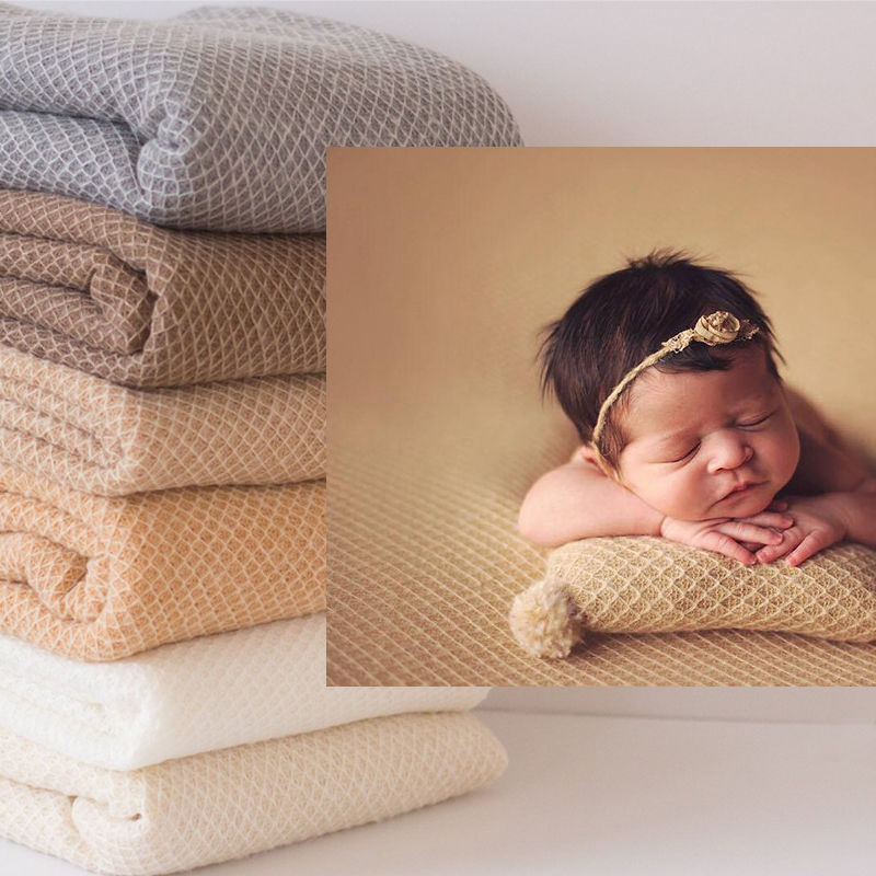 Photography Newborn - 40*160 ซม.ยืดตาข่ายนุ่มห่อทารกแรกเกิดถ่ายภาพ Props เด็ก Photo Shoot