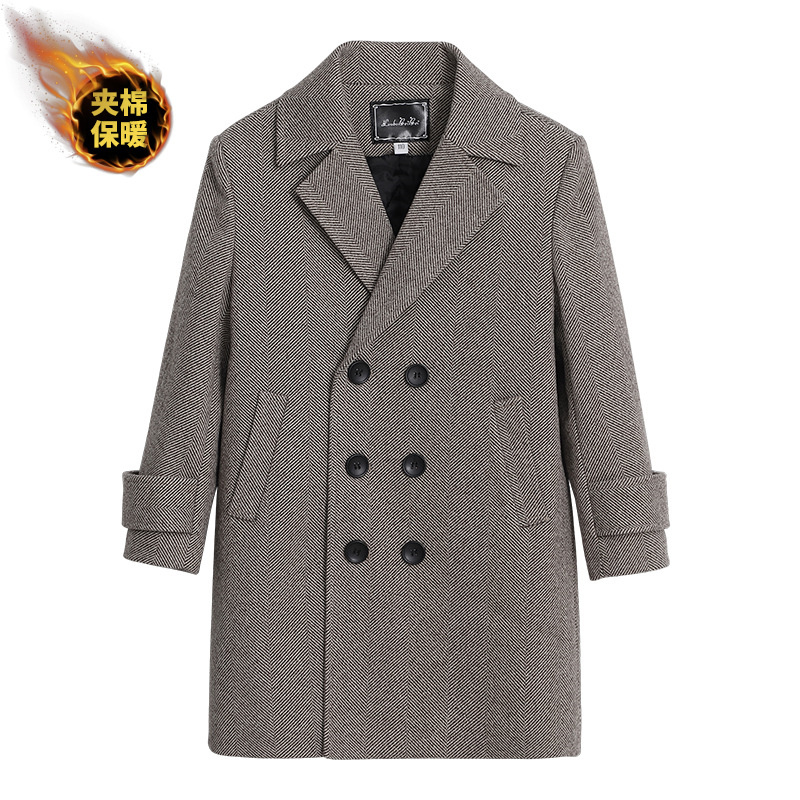 Photography Jacket - เสื้อโค้ทขนสัตว์หนาสำหรับเด็กชายและเด็กหญิง ฤดูหนาว กันลม เสื้อแจ็คเก็ตยาวสำหรับเด็ก ใส่ออกงาน ถ่ายรูป