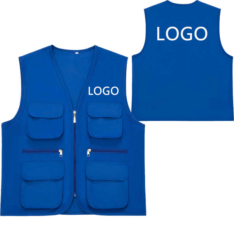 Photography Jacket - 2025 ทํางานและการพักผ่อนทุกการแข่งขันในช่วงฤดูร้อนใหม่เสื้อกั๊ก unisex เสื้อกั๊กหลายกระเป๋าโลโก้ที่กําหนดเองระดับไฮเอนด์พิมพ์ข้อความแบรนด์