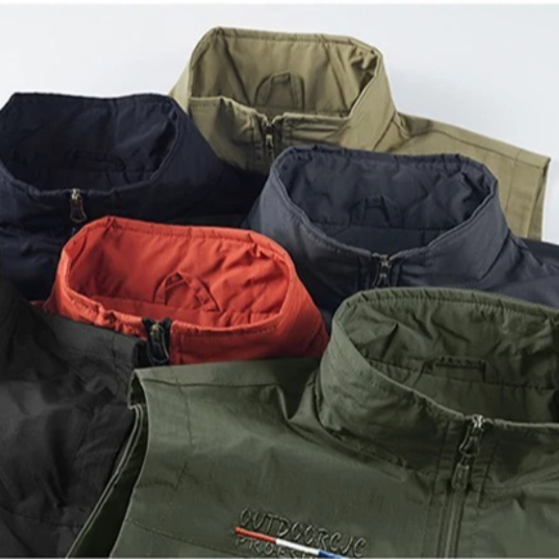 Photography Jacket - เสื้อกั๊กถ่ายภาพผู้ชายสำหรับกิจกรรมกลางแจ้ง เสื้อกั๊กทำงานหลายกระเป๋า เสื้อกั๊กแจ็คเก็ตสำหรับช่างภาพ เสื้อกั๊กยุทธวิธีอเนกประสงค์ทรงหลวมสำหรับผู้ชาย