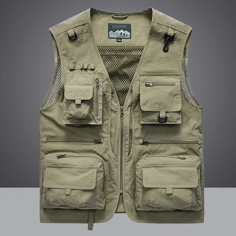 Multipocket Quick แห้งตาข่ายตก - Photography Jacket บทวิจารณ์และราคา