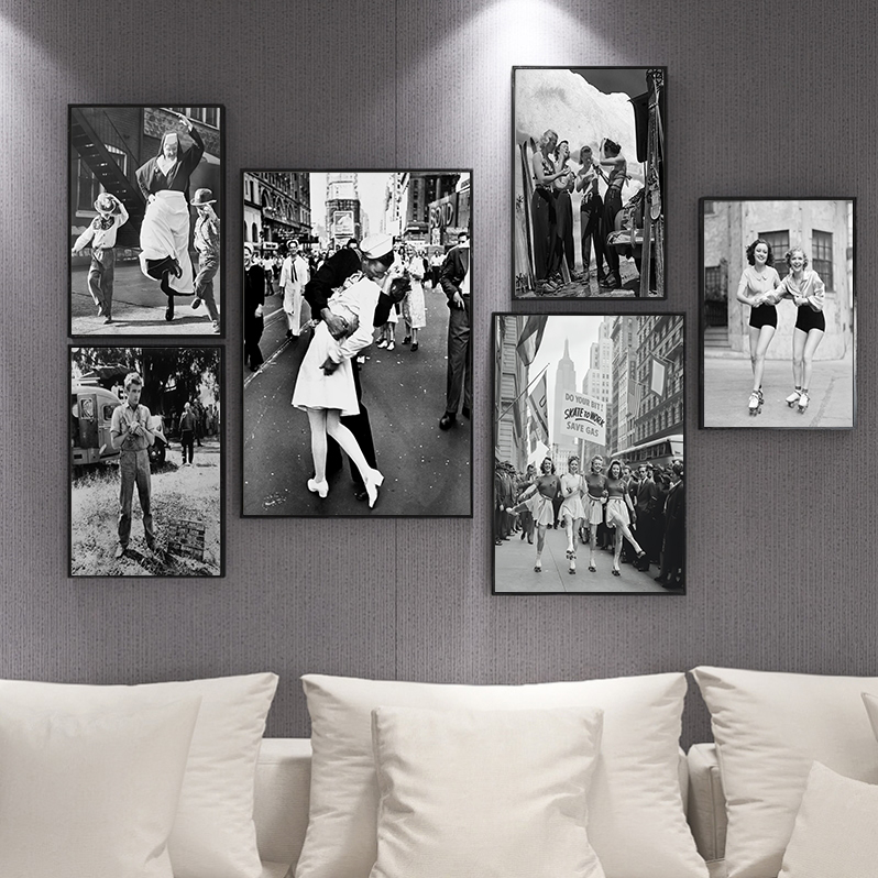 โปสเตอร์ผ้าใบสีขาวและดำคลาสสิก - Photography Job บทวิจารณ์และราคา
