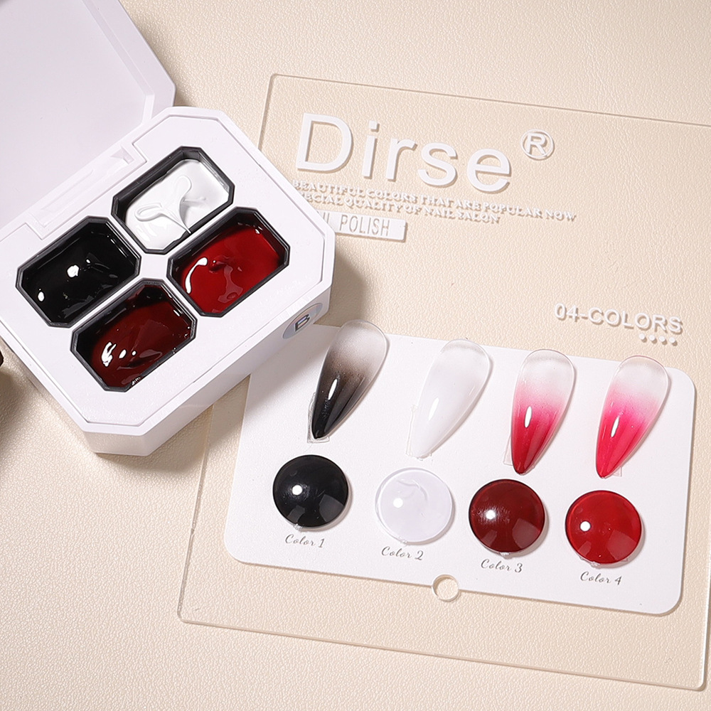 ยาทาเล็บเจล 4 สี ทาเล็บแบบพัทต - Photography Design บทวิจารณ์และราคา