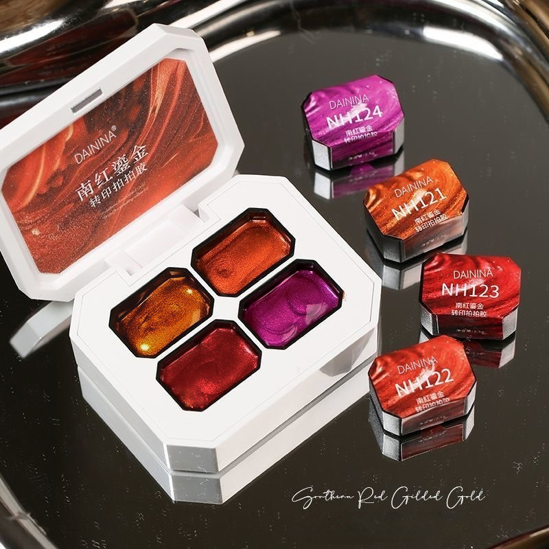 ยาทาเล็บเจล 4 สี ทาเล็บแบบพัทต - Photography Design บทวิจารณ์และราคา