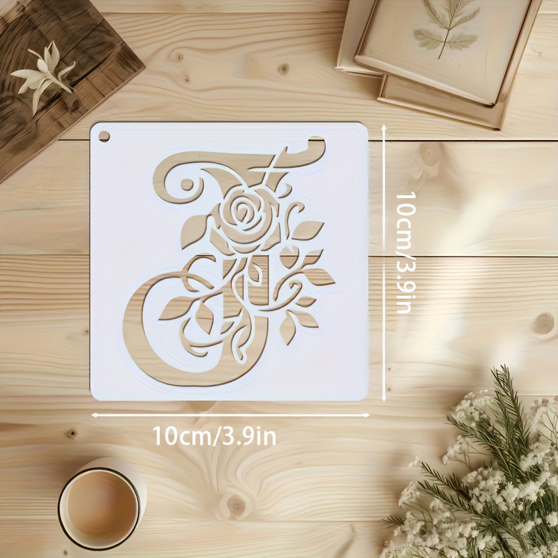 36 ชิ้น ลายฉลุตัวอักษรลายดอกไม - Photography Font บทวิจารณ์และราคา