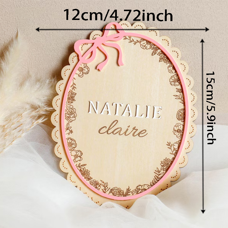 ป้ายชื่อเด็กแรกเกิดทำจากไม้ 1  - Photography Newborn บทวิจารณ์และราคา