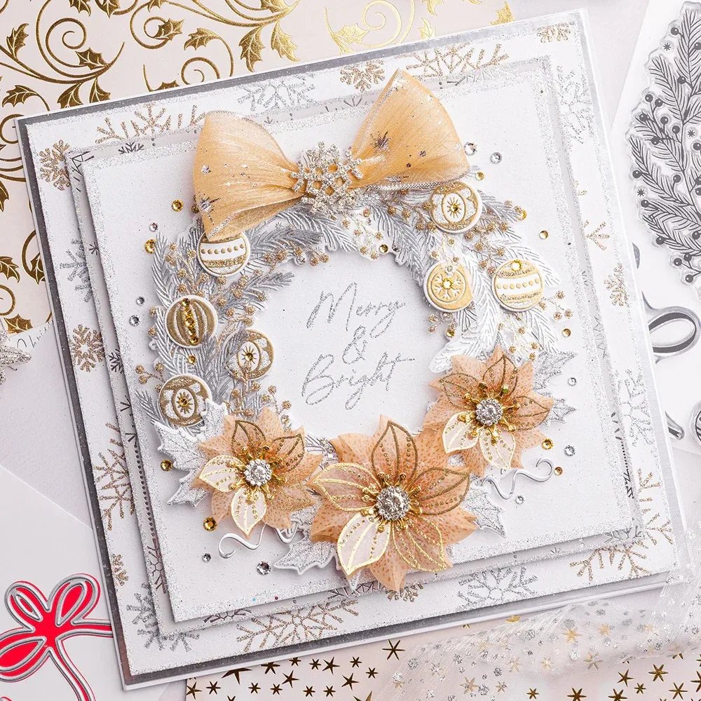 Gilded ดอกไม้ Merry Christmas  - Photography Triangle บทวิจารณ์และราคา