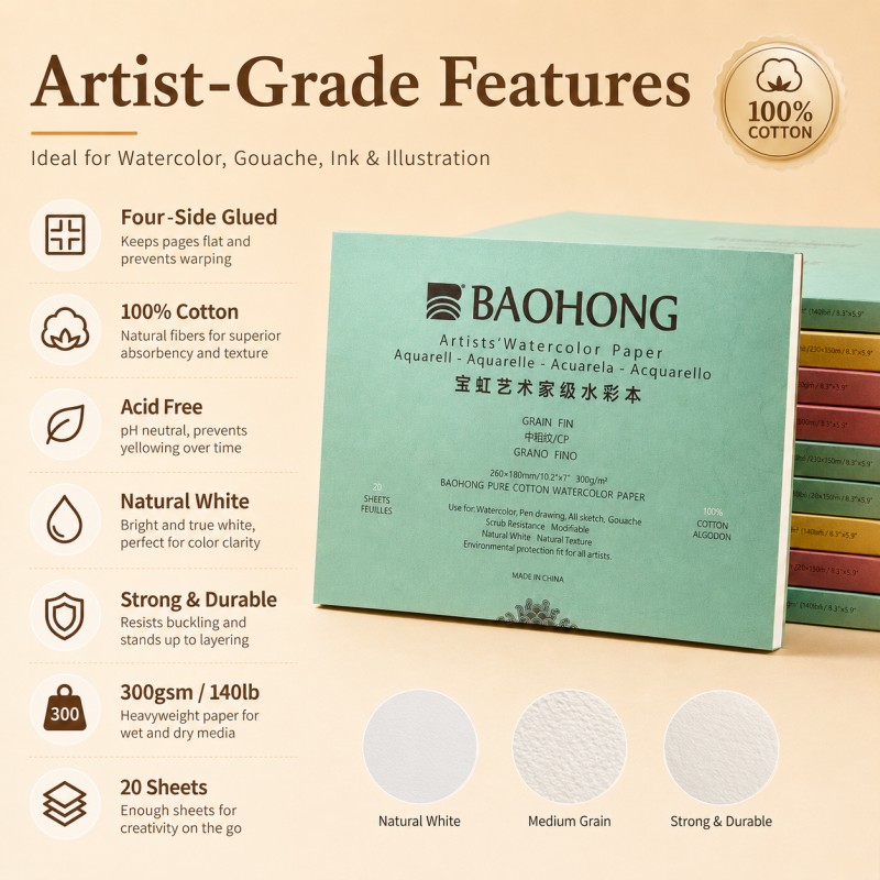 กระดาษวาดภาพสีน้ำเกรดศิลปิน Ba - Photography Architecture บทวิจารณ์และราคา