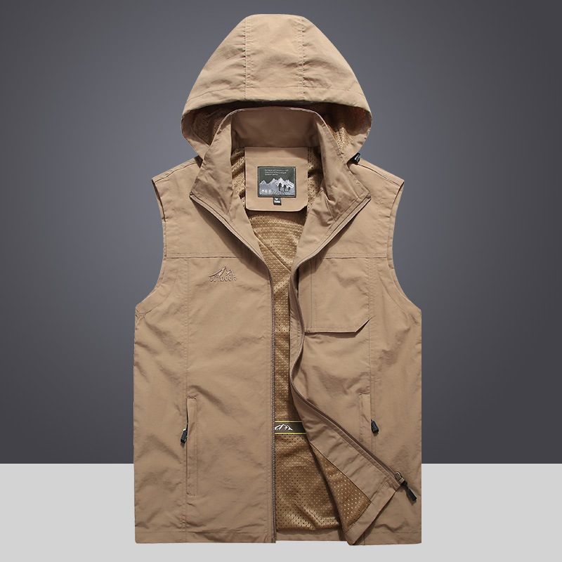 ผู้ชายกลางแจ้งHoodedที่ถอดออกไ - Photography Jacket บทวิจารณ์และราคา