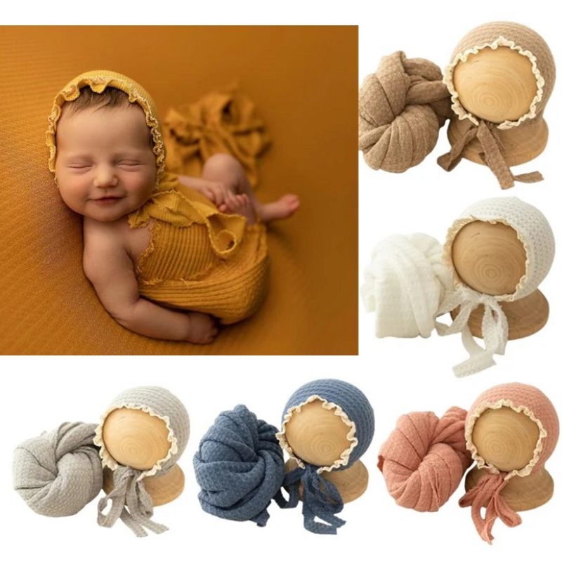 ถักหมวกเด็กหมวกเด็กผู้หญิงหมวก - Photography Newborn บทวิจารณ์และราคา