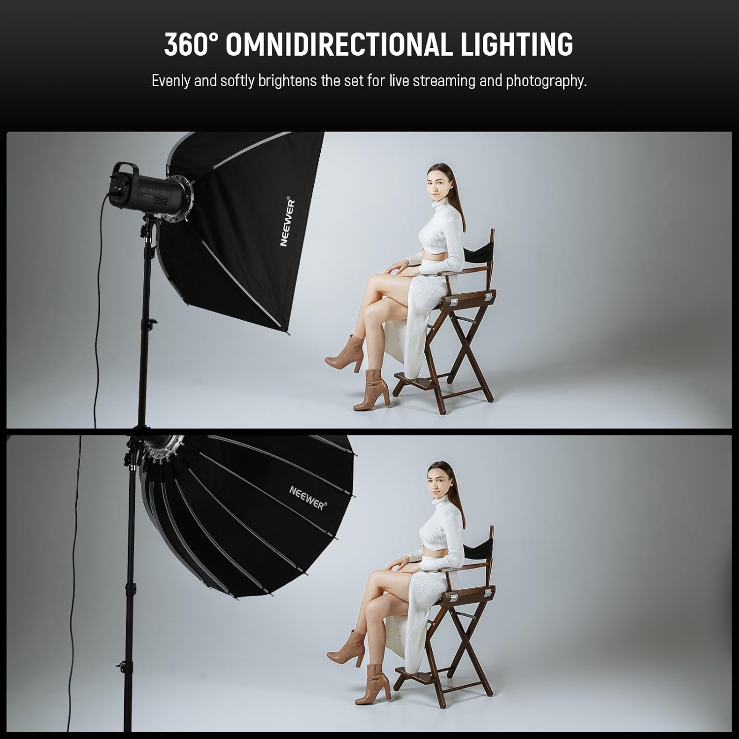 ซอฟต์บ็อกซ์แบบพาราโบลาพร้อมเมา - Photography Treatment บทวิจารณ์และราคา