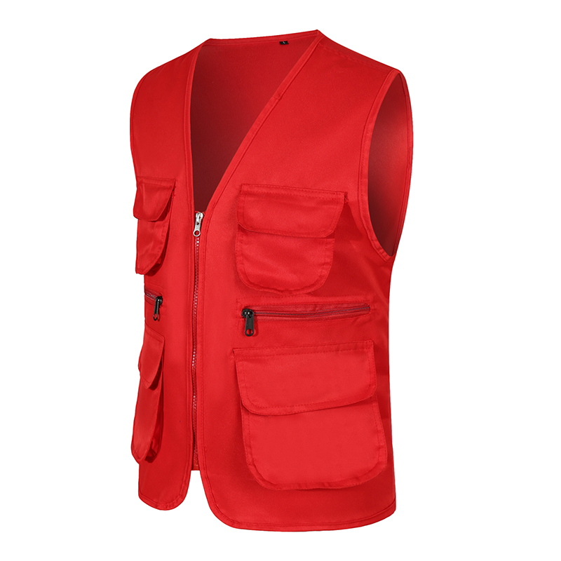 ผู้ชายแขนกุดกระเป๋าเสื้อกั๊ก P - Photography Jacket บทวิจารณ์และราคา