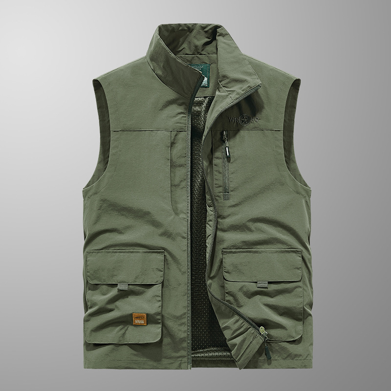 ผู้ชายกลางแจ้งตาข่ายบางเสื้อกั - Photography Jacket บทวิจารณ์และราคา