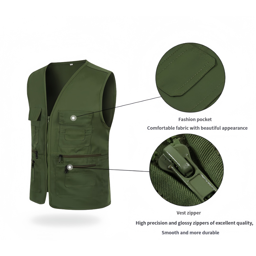 เสื้อกั๊กช่างภาพน้ำหนักเบา ระบ - Photography Jacket บทวิจารณ์และราคา