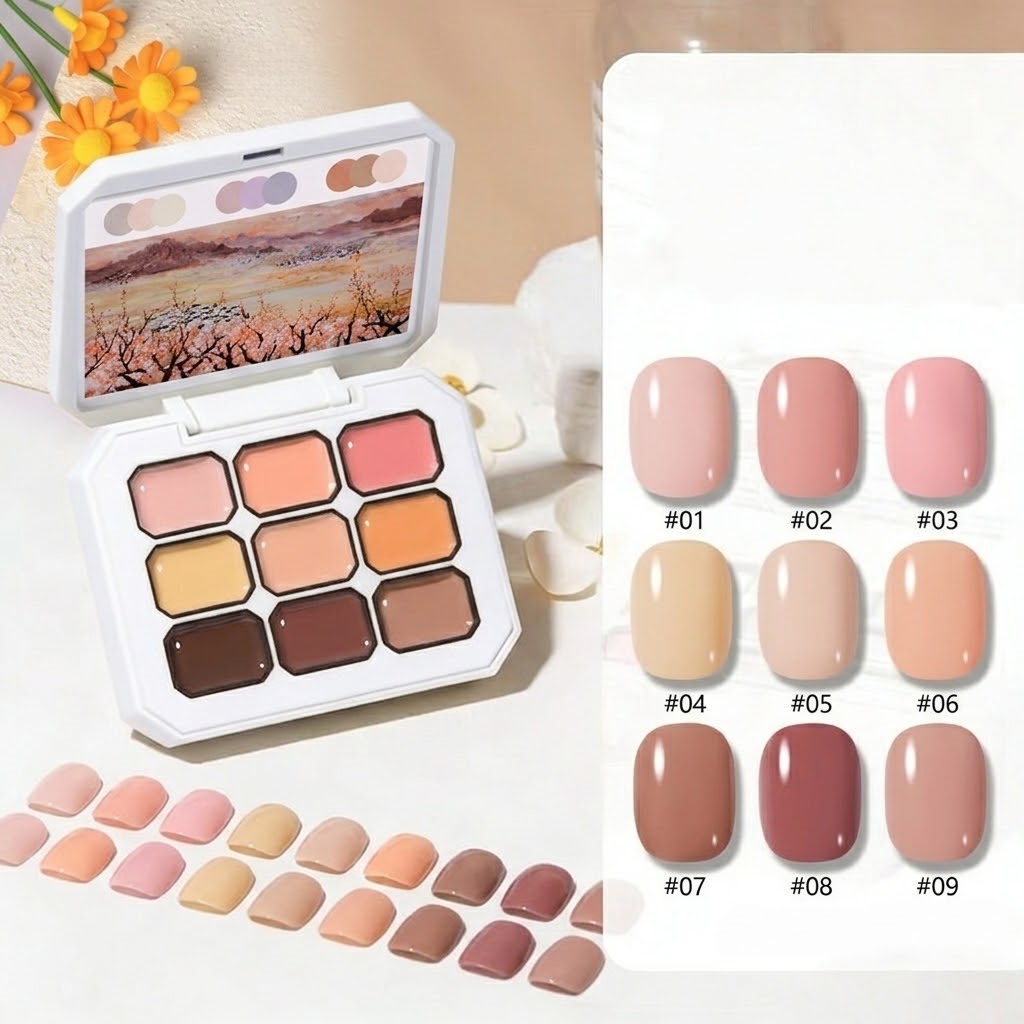 เจลเพ้นท์สี 9 ช่อง 1 ชิ้น สีสด - Photography Design บทวิจารณ์และราคา