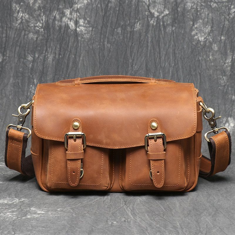 กระเป๋ากล้องหนังวัวแท้ชั้นบนสุ - Photography Vintage Style บทวิจารณ์และราคา