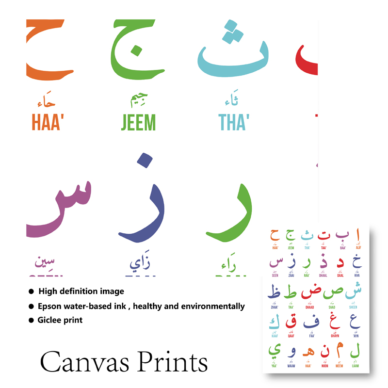 อิสลาม Wall Art ภาพวาดผ้าใบตัว - Photography Font บทวิจารณ์และราคา